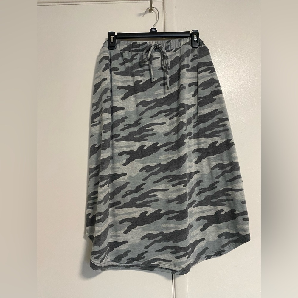 Modest Molly Camo Midi Skirt